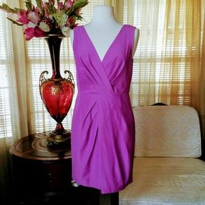 Banana Republic pink pleated sleeveless dress